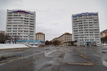 Дома в Североморске.