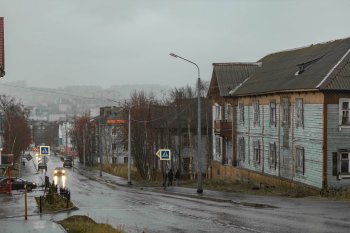Деревянные дома в Мурманске