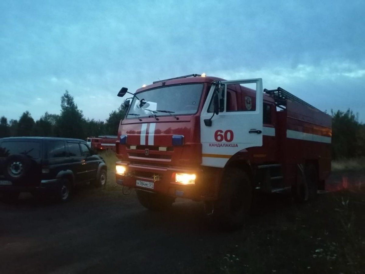 Пожарная машина в Мурманской области