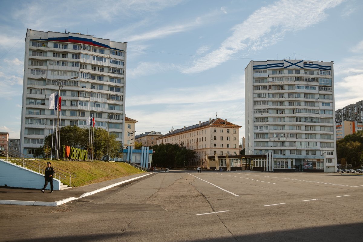 Площадь в Североморске.