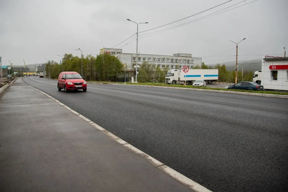 ремонт дороги в Мурманске