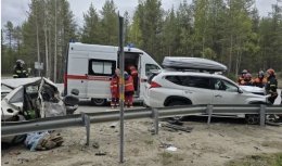 Последствия авария на трассе