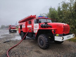 Пожарная машина в Мурманской области