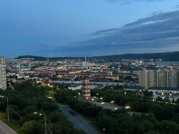 Вид на Мурманск летом