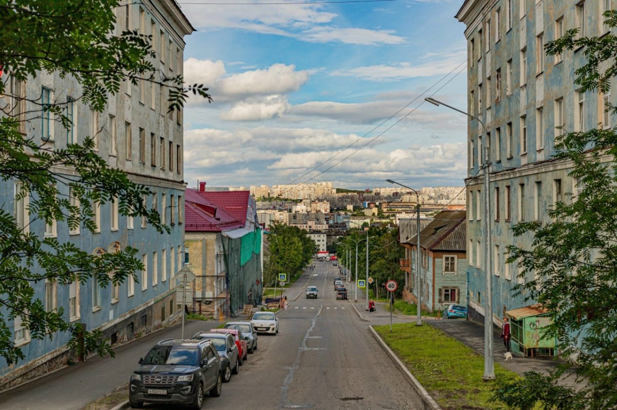 Район Мурманска.