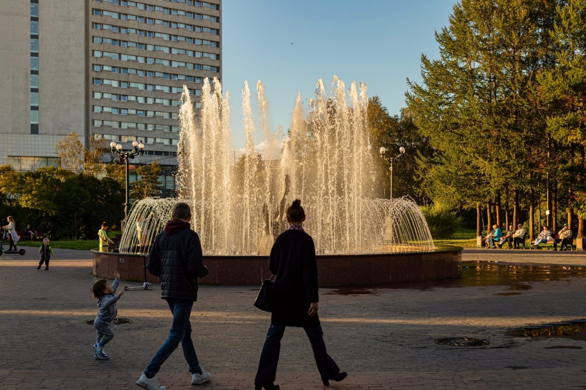 фонтан в Мурманске