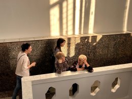 Посетители Мурманского областного художественного музея