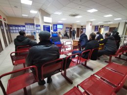 Зал миграционной службы в Мурманске