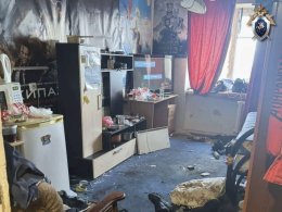 Фото с места преступления в общежитии Снежногорска