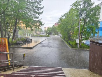 Дождь на улице