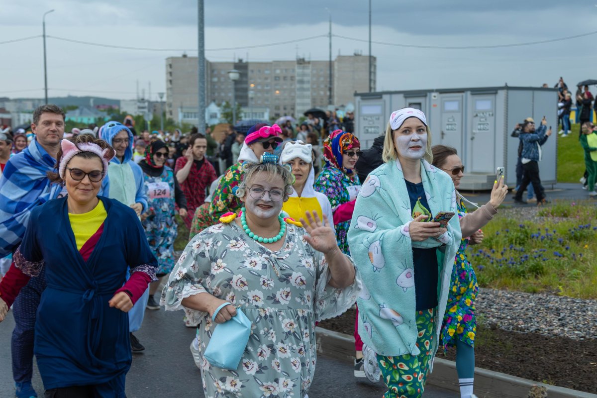 Пижамный забег в Коле