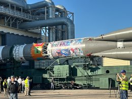Космический корабль на Байконуре