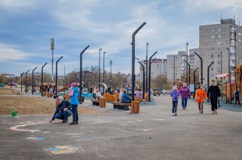 Кольский парк в Мурманске.