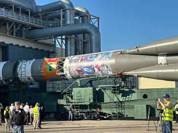 Космический корабль на Байконуре