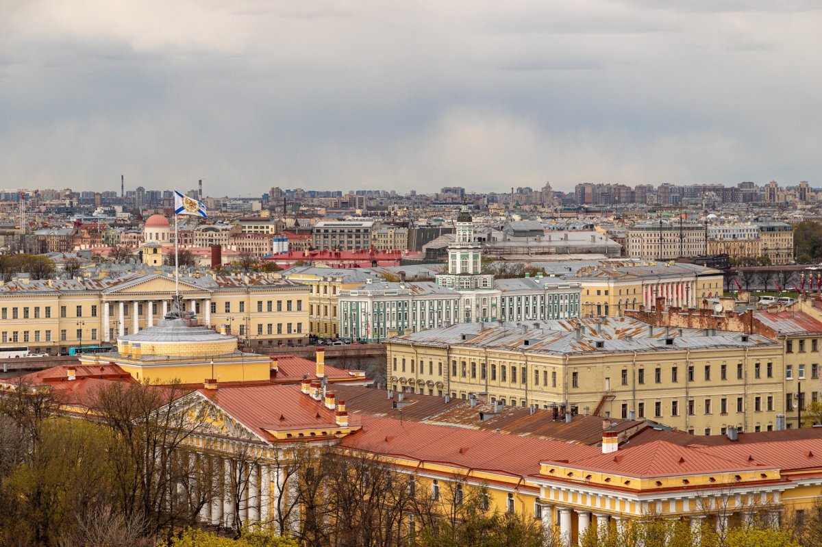 панорамный вид на Петербург