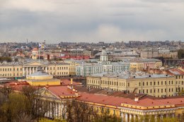 панорамный вид на Петербург