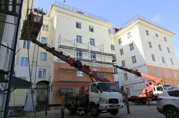 Ремонт фасада дома в Североморске