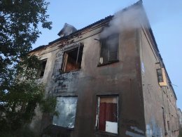 пожар в нежилом доме