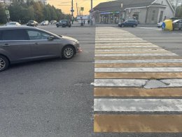 ДТП на пешеходном переходе в Мурманске