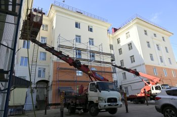 Ремонт фасада дома в Североморске