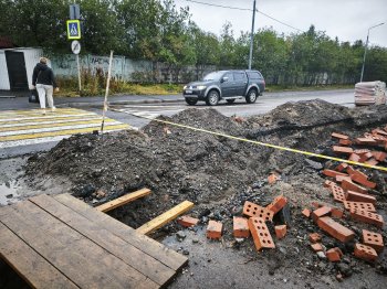Дорожный ремонт.