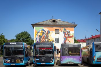 Мурал на стене дома