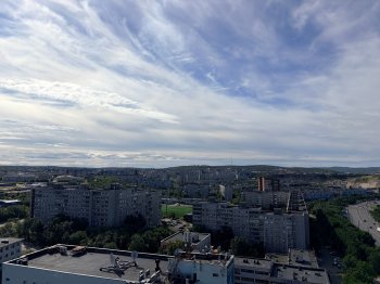 Панорамный вид на город с крыши