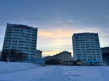 Дома в Североморске.