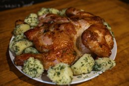 Жареная курица с картофелем
