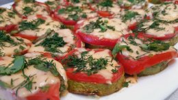 Закуска из кабачка в духовке.