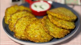 Оладьи из кабачка и овсянки