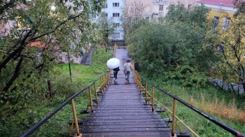Дождливая погода в Мурманске