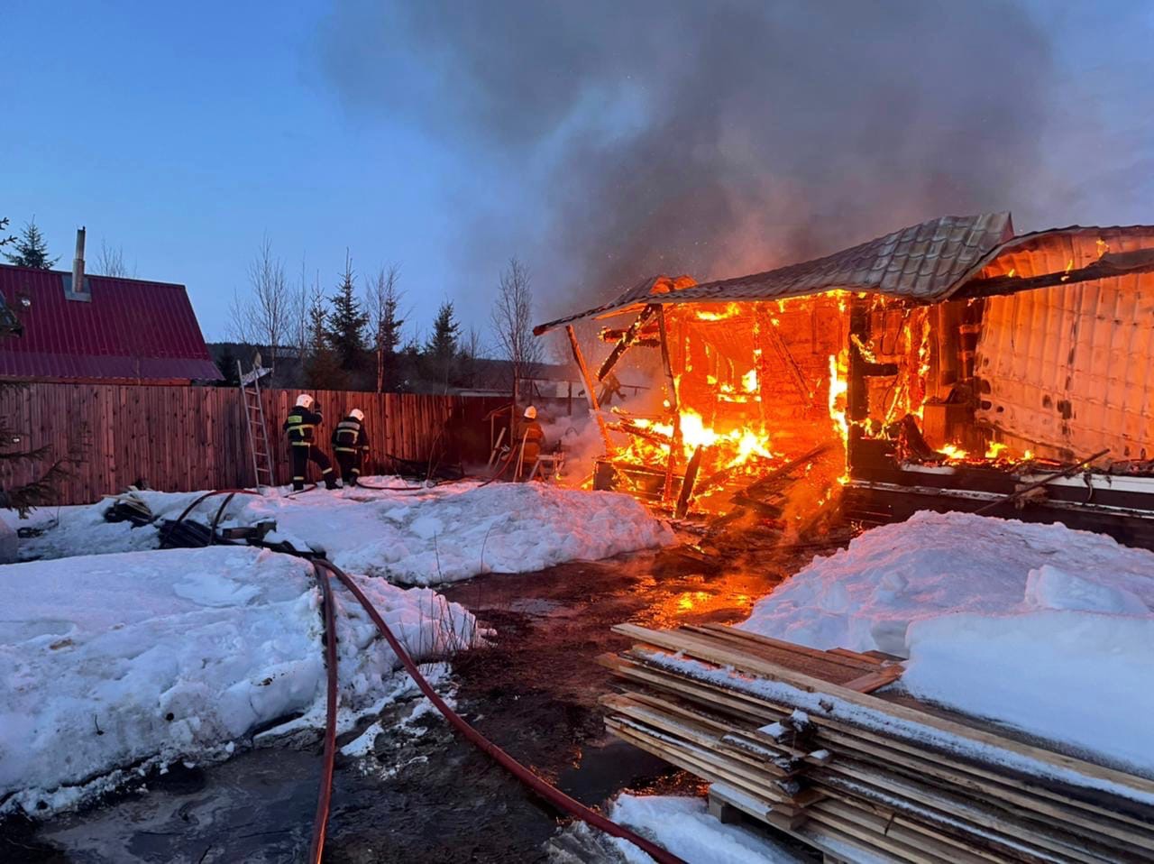 Пожар в родниках московской области